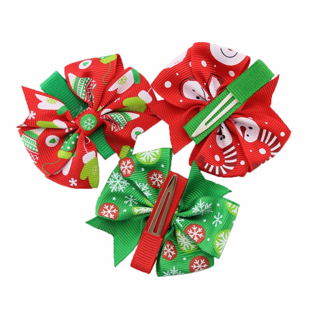 Kid-Baby-Bow-Grosgrain-Ribbon-Hair-Clip-Headbrand-Bow-Christmas-Santa-Snow-Princess-Accessories-Gift-1038030