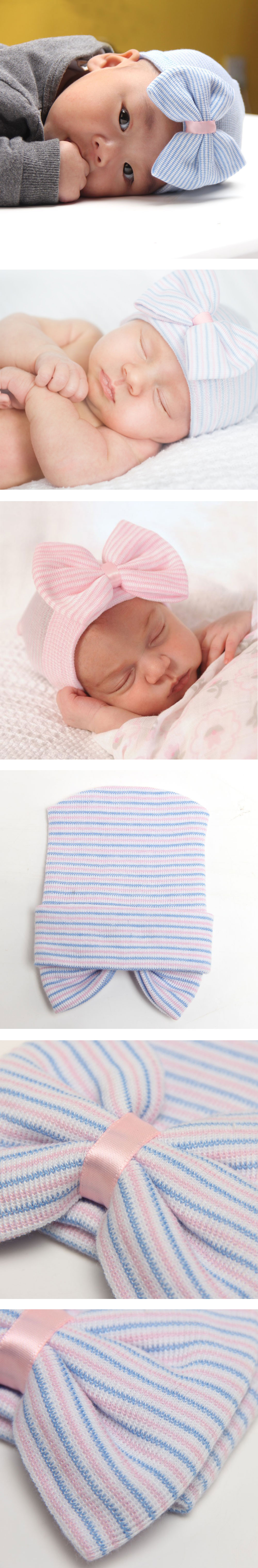 Silk-Newborn-Infant-Toddler-Girls-Baby-Bedding-Head-Accessoriess-Hair-Stripe-Bowknot-Beanie-Hat-Comf-1020581