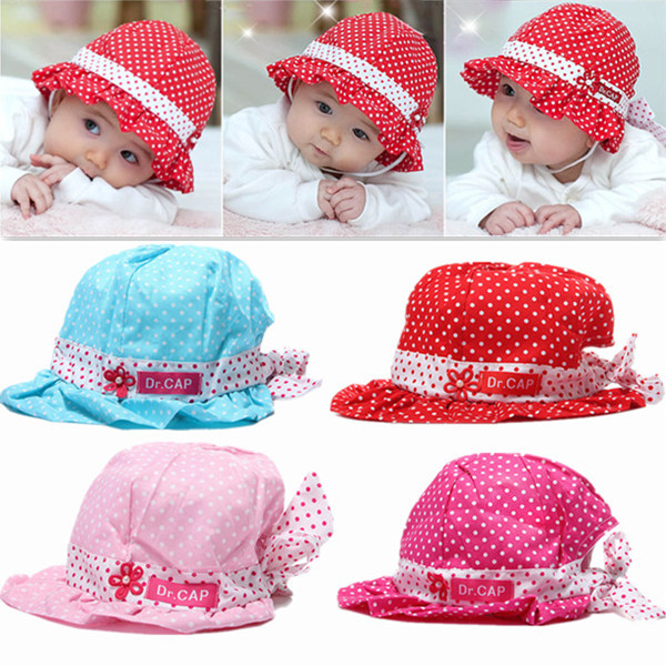 Toddler-Baby-Girls-Sun-Polka-Dot-Hat-Bow-Lace-Cotton-Bucket-Cap-1089813
