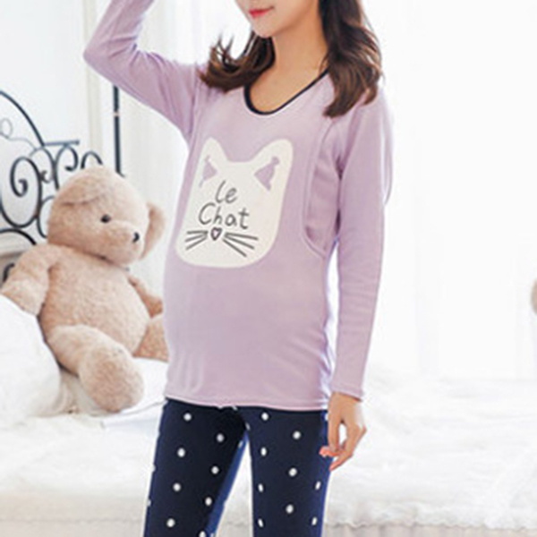 Soft-Cotton-Long-sleeves-Leisure-Tracksuit-Set-Breastfeeding-Maternity-Sleepwear-1217694