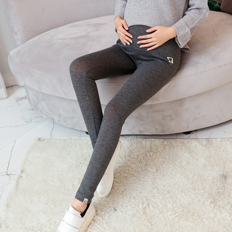 Pregnant-Woman-Autumn-Winter-Pure-Color-Thicken-Slim-Leggings-Maternity-Pants-1249728