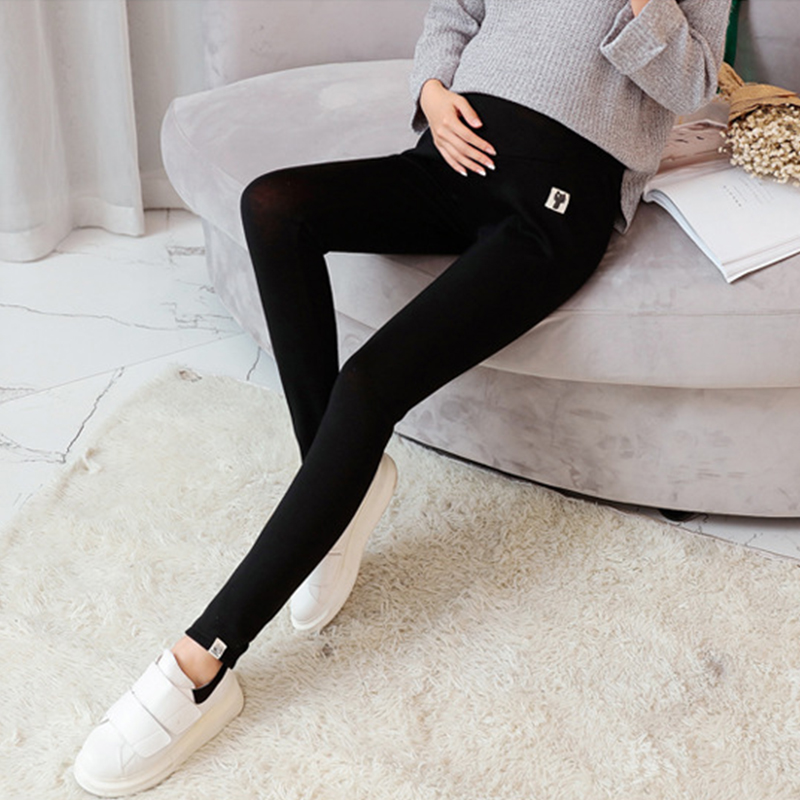 Pregnant-Woman-Autumn-Winter-Pure-Color-Thicken-Slim-Leggings-Maternity-Pants-1249728