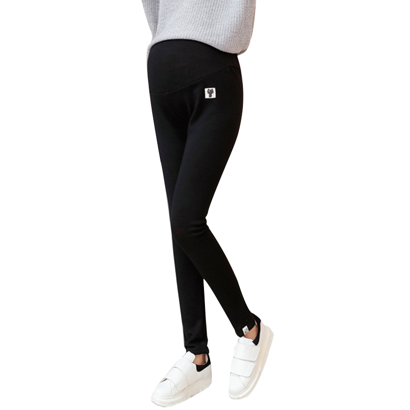 Pregnant-Woman-Autumn-Winter-Pure-Color-Thicken-Slim-Leggings-Maternity-Pants-1249728