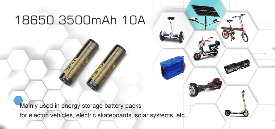 2Pcs-Basen-BS186A-3500mAh-10A-Protected-Button-Top-Rechargeable-18650-Battery-With-Storage-Pack-1367149