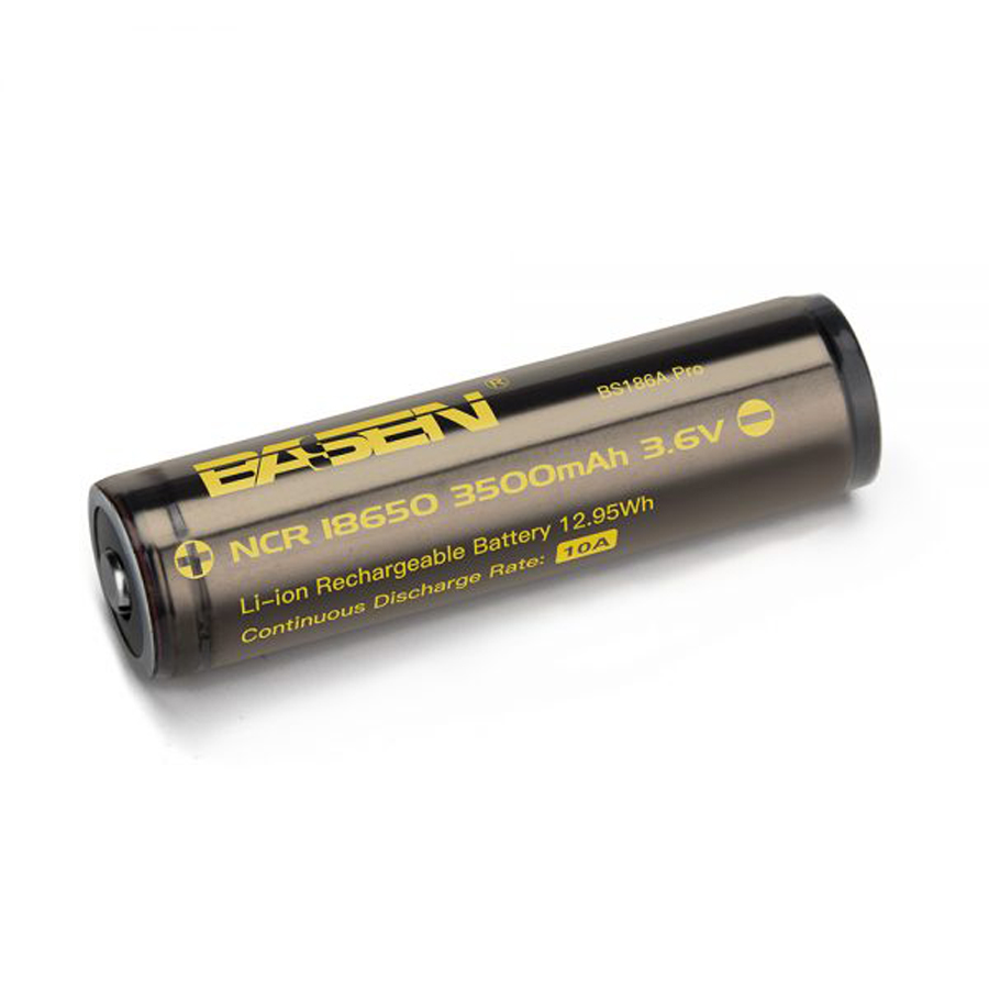 2Pcs-Basen-BS186A-3500mAh-10A-Protected-Button-Top-Rechargeable-18650-Battery-With-Storage-Pack-1367149