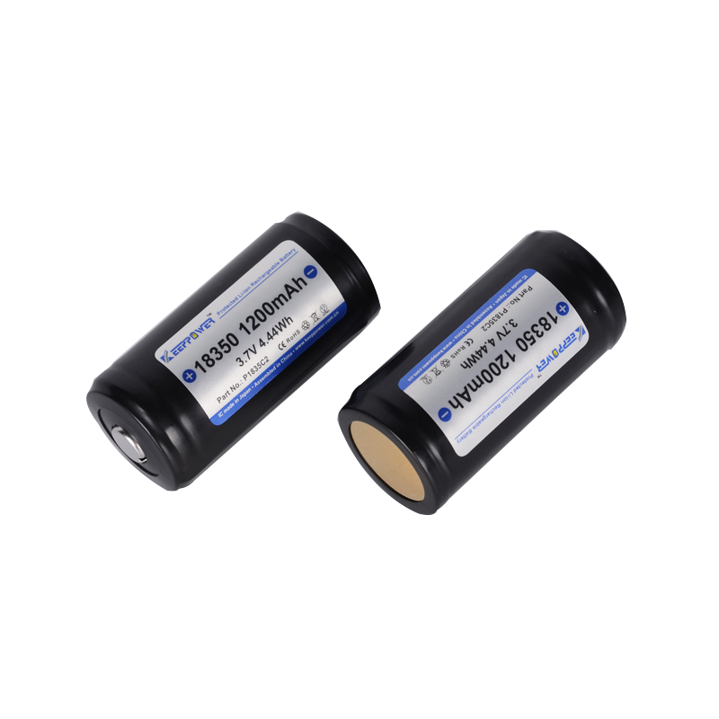 2pcs-Keeppower-P1835C2-IMR18350-1200mAh-37V-10A-Rechargeable-18350-Li-ion-Battery-With-Box-1189432