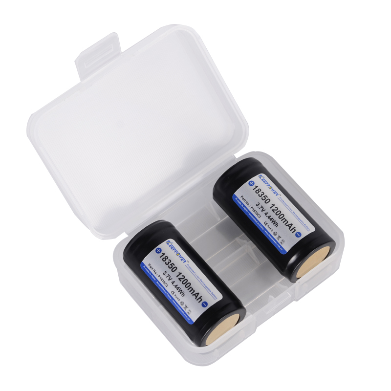 2pcs-Keeppower-P1835C2-IMR18350-1200mAh-37V-10A-Rechargeable-18350-Li-ion-Battery-With-Box-1189432