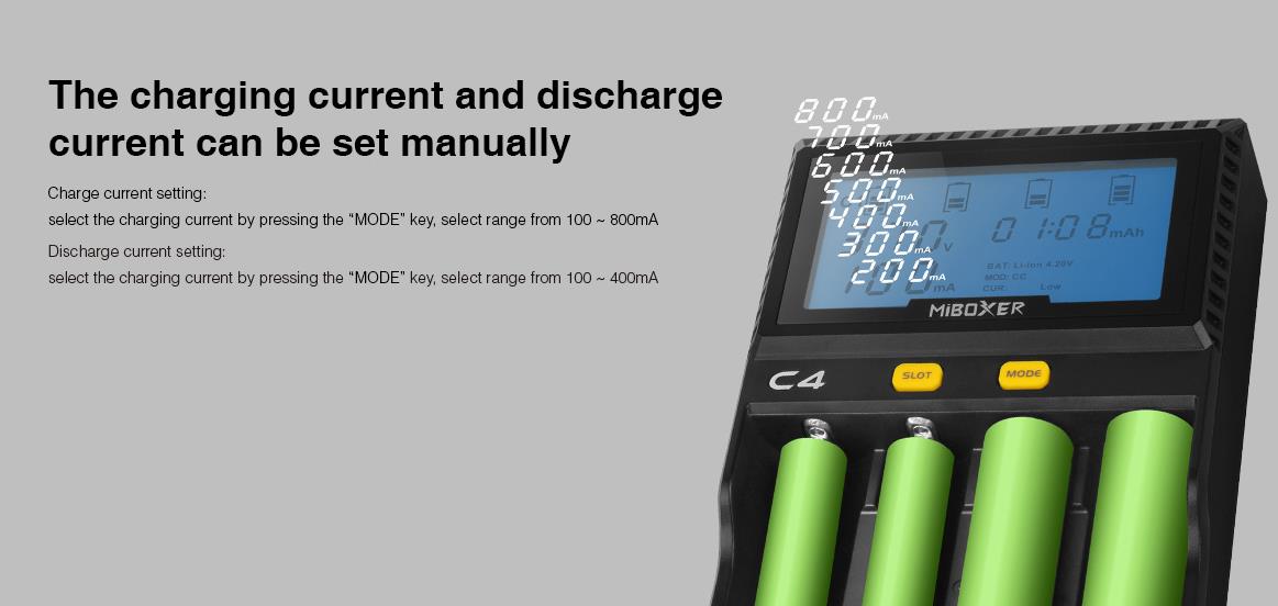 Miboxer-C4-LCD-Display-Rapid-Intelligent-Li-ionIMRINR-Battery-Charger-4-Slots-US-Plug-1251803