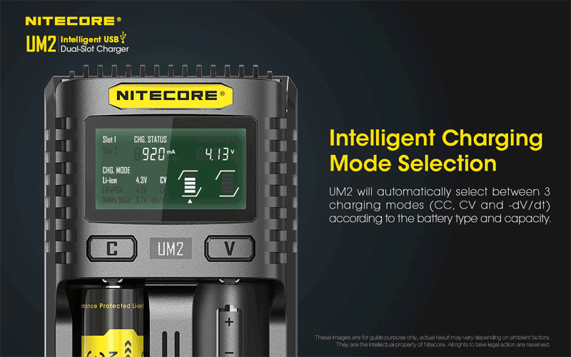 NITECORE-UM2-LCD-Screen-Display-5V2A-Lithium-Battery-Charger-2-Slots-Smart-Rapid-Charger-For-NITECOR-1429020