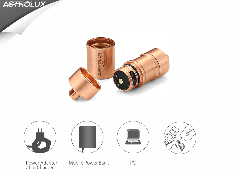 Astrolux-M03-Copper-XP-G2XP-G3nichia-219B-100LM-USB-Mini-LED-Flashlight-1081352