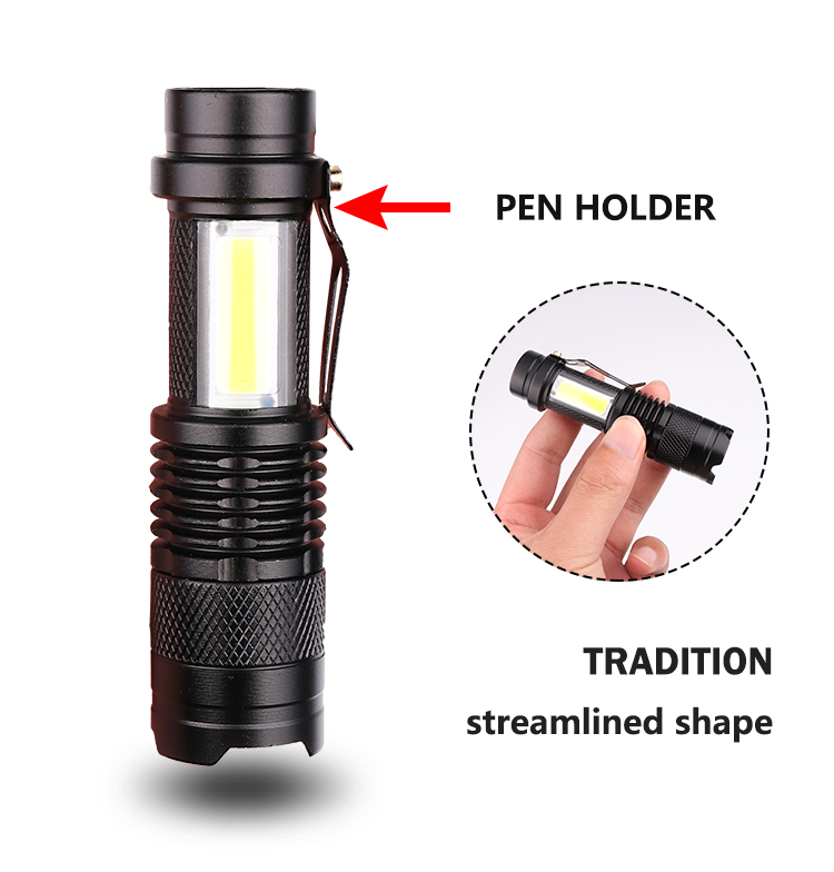 XANES-SK68-LEDCOB-3Modes-Front--Side-Light-USB-Rechargeable-Zoomable-Mini-LED-Flashlight-Suit-1377691