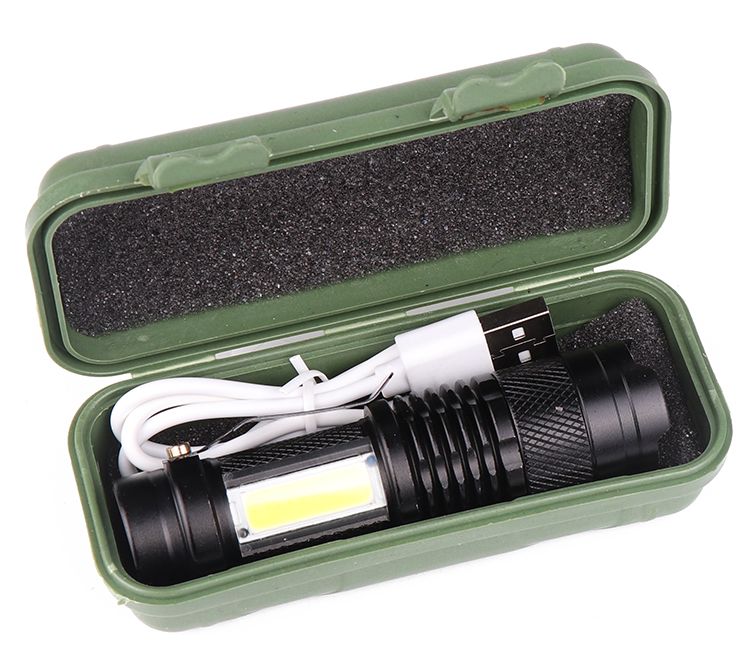XANES-SK68-LEDCOB-3Modes-Front--Side-Light-USB-Rechargeable-Zoomable-Mini-LED-Flashlight-Suit-1377691