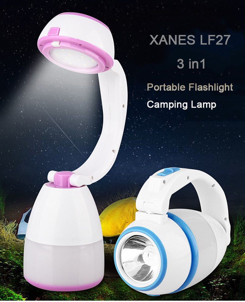 3-in1-LF27-Adjustable-Head-Multifunctional-Portable-Flashlight-Camping-Lamp-Work-Light-Power-Bank-1317636