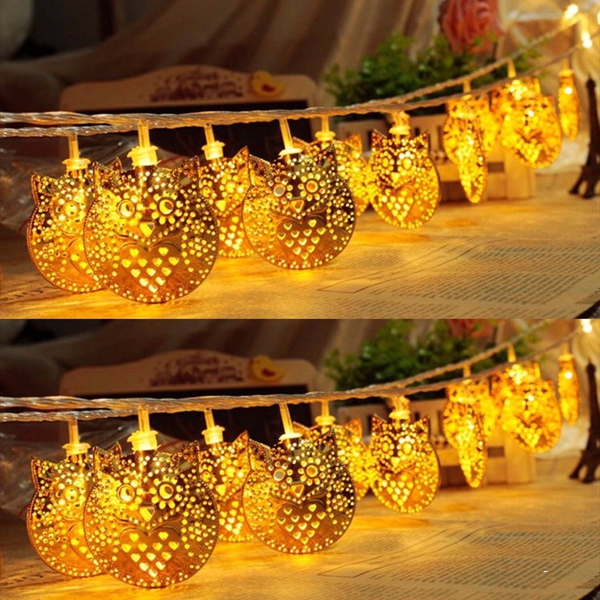 10-LED-Owl-Party-String-Lights-Outdoor-Garden-Christmas-Wedding-Decor-1049253