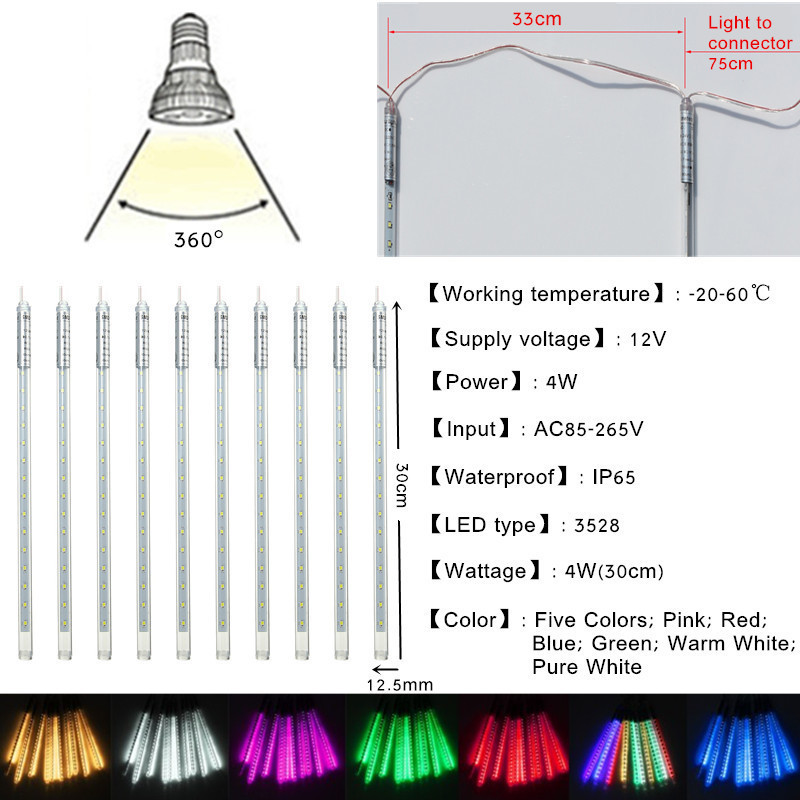 10-Tube-30CM-LED-Meteor-Shower-Rain-Fall-Outdoor-Christmas-Xmas-String-Tree-Light-1111311