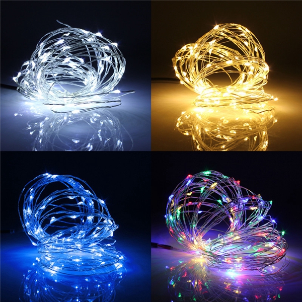 10M-100-LED-Battery-Operated-Silver-Wire-String-Fairy-Light-Christmas--Remote-Controller-1015694