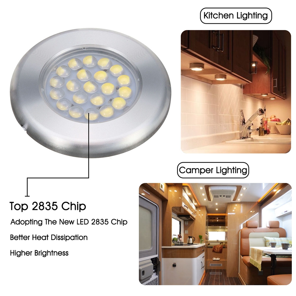 12V-21-LED-Spot-Light-Ceiling-Lamp-For-Caravan-Camper-Van-Motorhome-Boat-1441780