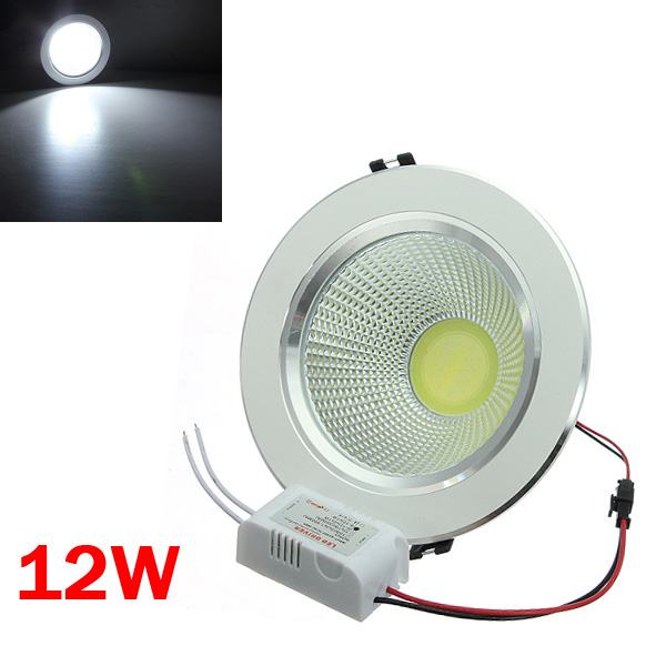 12W-COB-LED-Ceiling-Down-Light-Silver-Shell-Belt-Drive-85-265V-925290