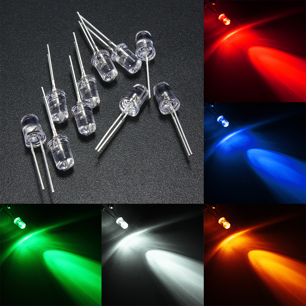 10pcs-5mm-5-Color-Water-Clear-Round-LED-Diodes-Assortment-DIY-Light-1076694