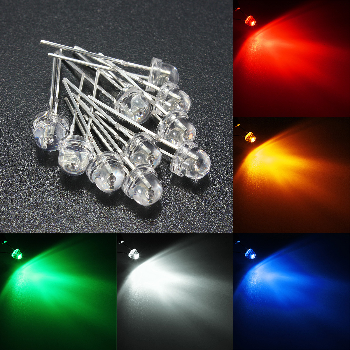 10pcs-5mm-5-Color-Water-Clear-Straw-Hat-LED-Diodes-Assortment-DIY-Light-1076709