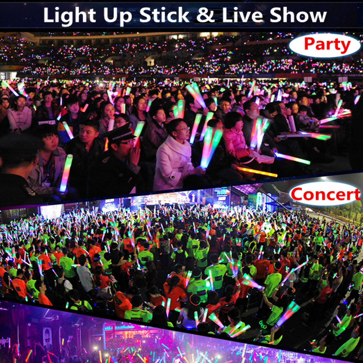1PCS-Light-Up-Multicolor-LED-Foam-Wands-Glow-Stick-Flash-Light-1070585