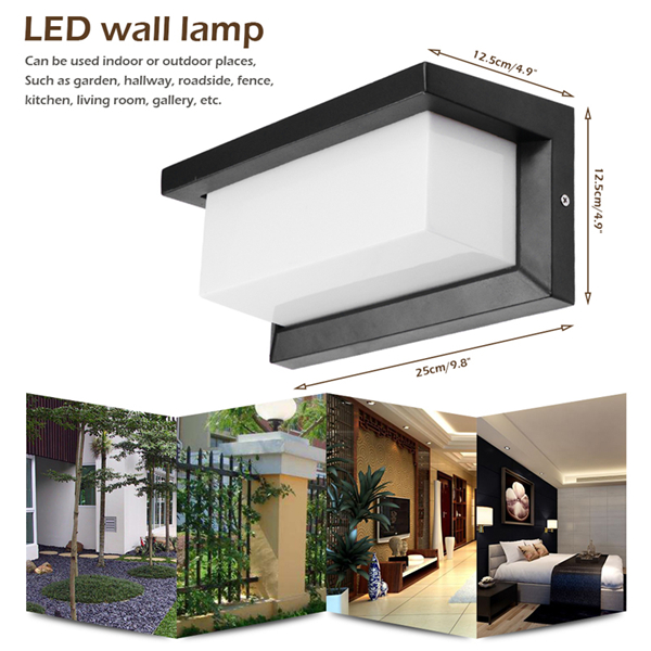 10W-Warm-WhiteWhite-Waterproof-LED-Wall-Lamp-Outdoor-Courtyard-Garden-Corridor-Light-AC90-265V-1232558