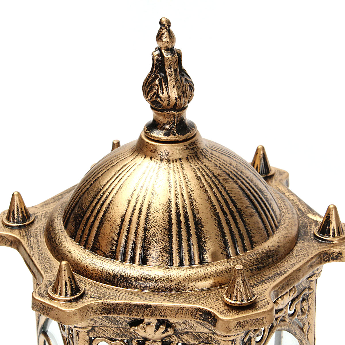 220V-E27-Exterior-Antique-Brass-Post-Fence-Lantern-Light-Landscape-Garden-Lamp-1092876