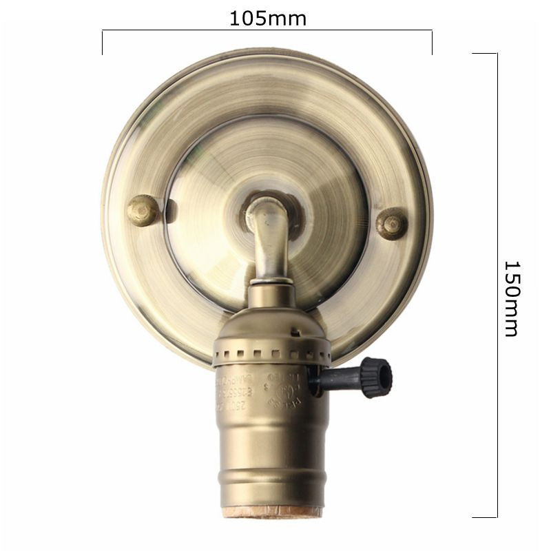 E27-Antique-Vintage-Switch-Type-Wall-Light-Sconce-Lamp-Bulb-Socket-Holder-Fixture-1077624