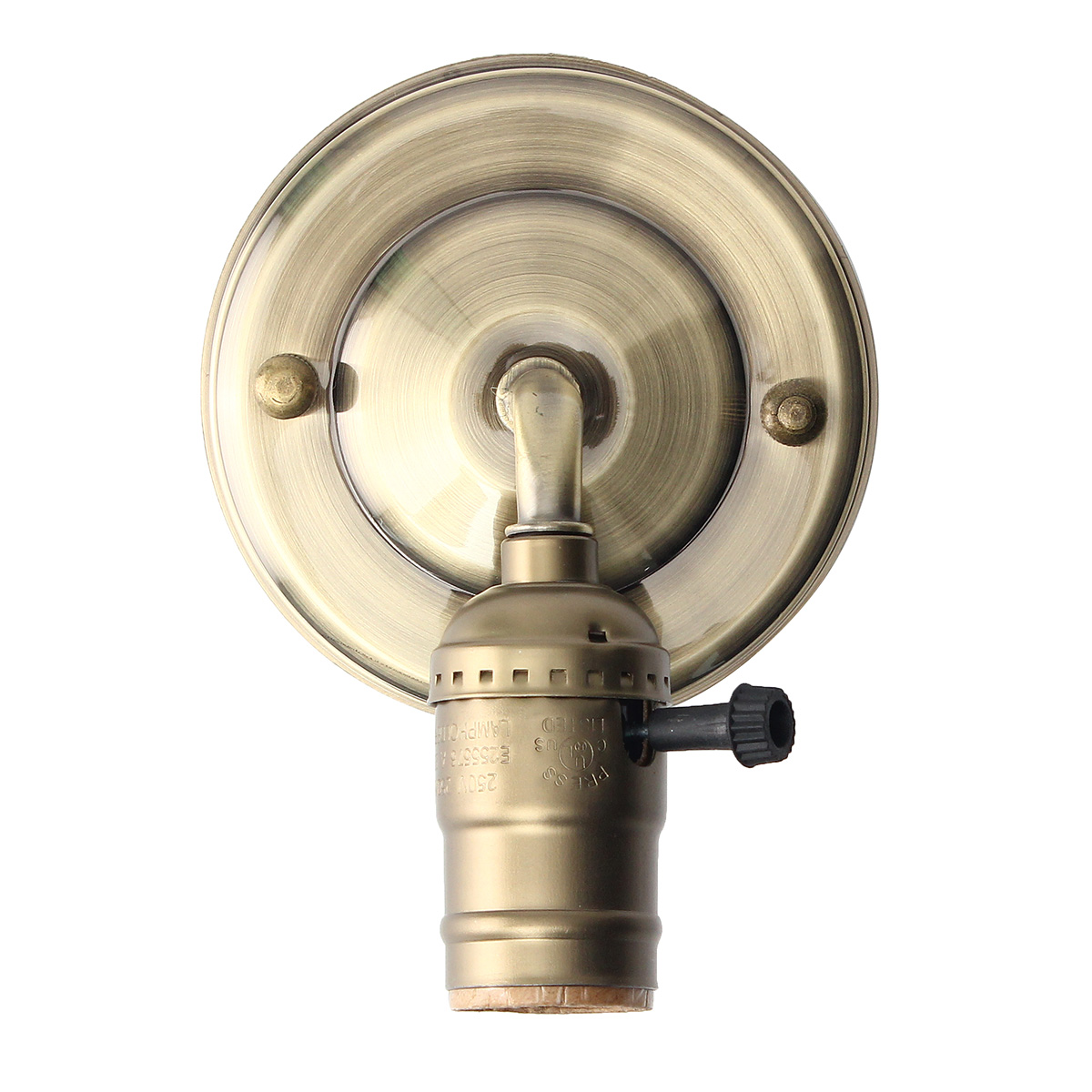 E27-Antique-Vintage-Switch-Type-Wall-Light-Sconce-Lamp-Bulb-Socket-Holder-Fixture-1077624