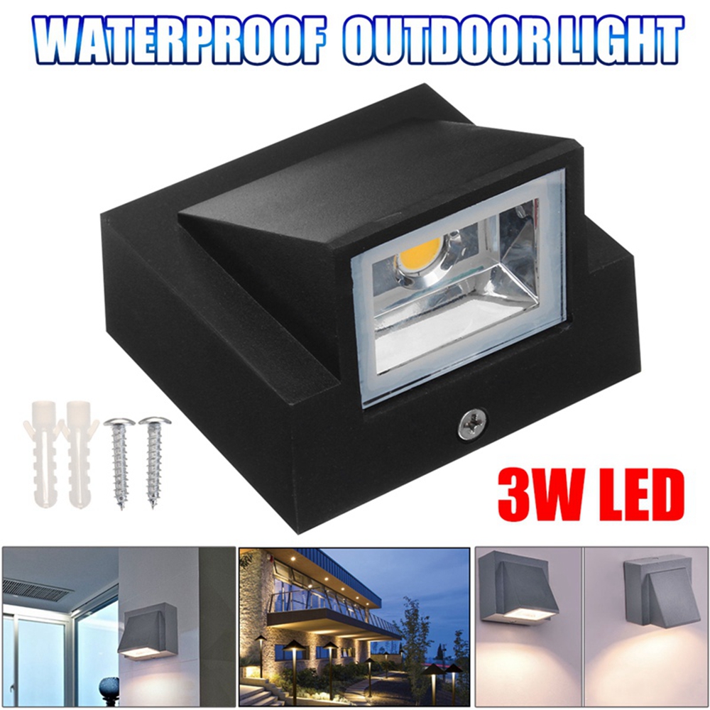 Waterproof-Outdoor-Indoor-3W-LED-Wall-Sconce-Light-Exterior-Gate-Garden-Yard--Lamp-Decor-AC85V-265V-1316662