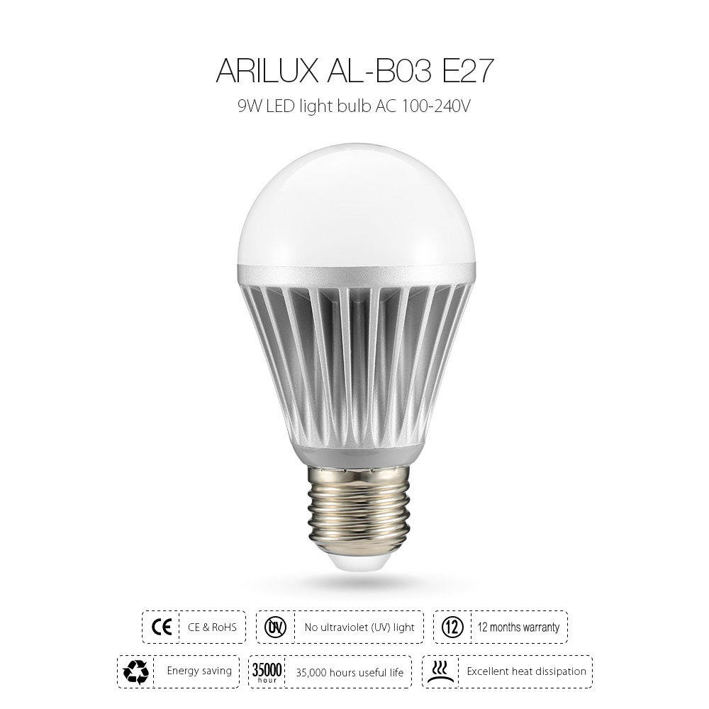 ARILUXreg-HL-LS03-E27-9W-Warm-WhitePure-White-Non-dimmable-LED-Globe-Light-Bulb-AC100-240V-1039538