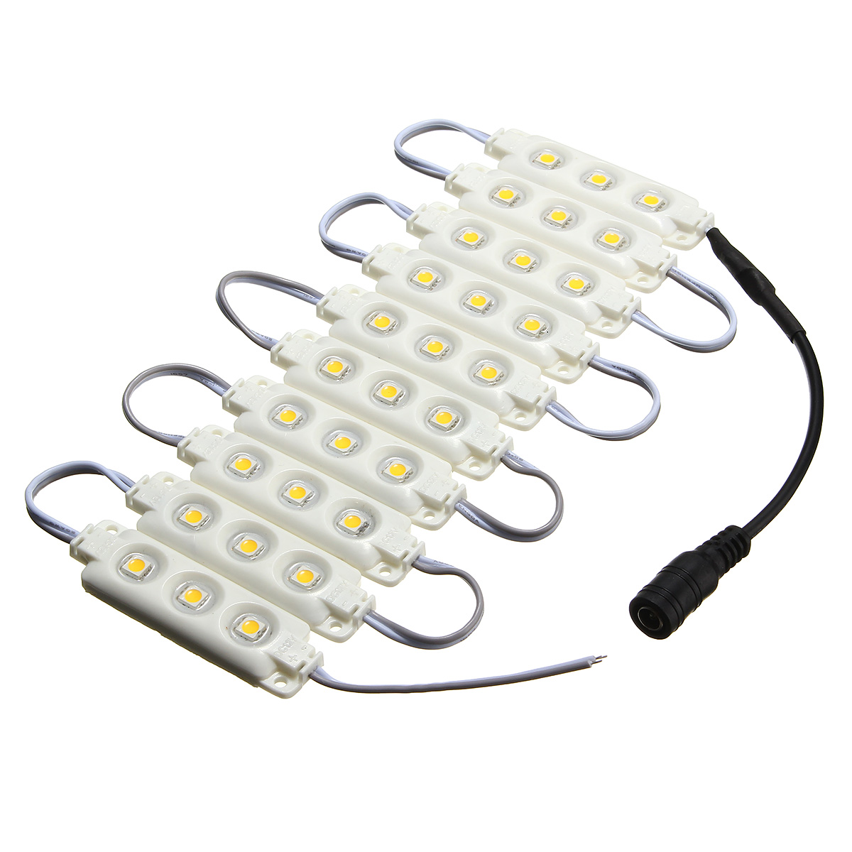 15M-SMD5050-Waterproof-Warm-White-LED-Module-Strip-Light-Kit-Mirror-Signage-Lamp--Adapter-DC12V-1113097