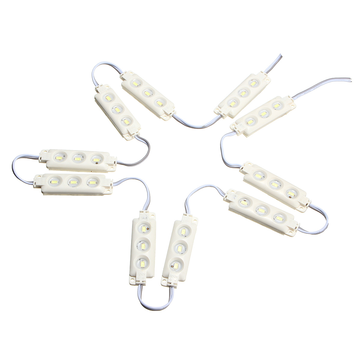 15M-SMD5630-Waterproof-White-LED-Module-Strip-Light-Kit-Mirror-Signage-Lamp--Adapter-DC12V-1112694