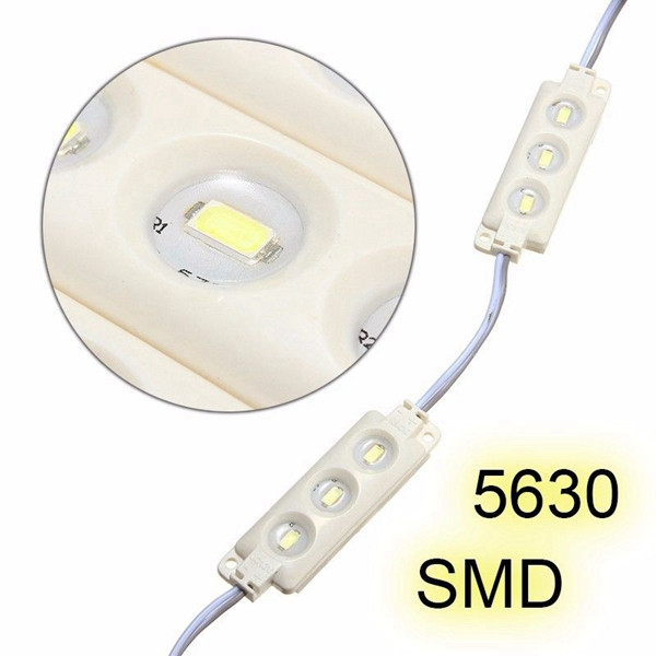 15M-SMD5630-Waterproof-White-LED-Module-Strip-Light-Kit-Mirror-Signage-Lamp--Adapter-DC12V-1112694