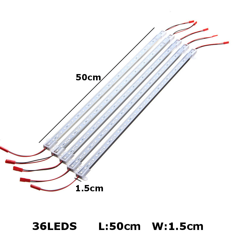 10PCS-50CM-SMD5730-RedBlue-31-LED-Plant-Grow-Rigid-Strip-Hydroponic-Light-Kit-DC12V-1261699