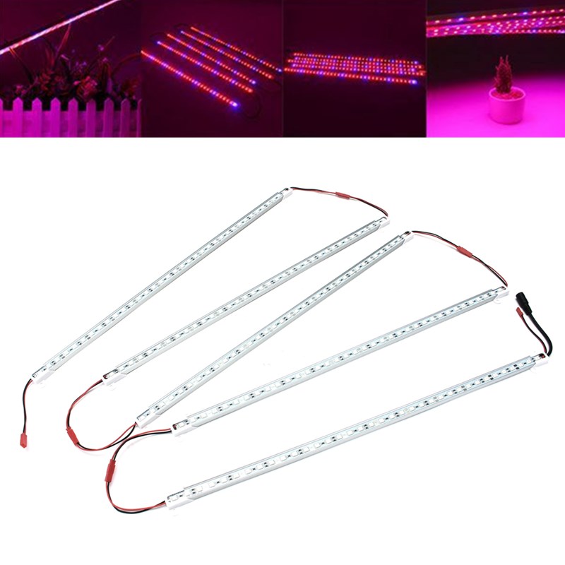 5PCS-50CM-SMD5050-RedBlue-51-Grow-Plant-LED-Strip-Light-with-Connector-for-Greenhouse-DC12V-1285483