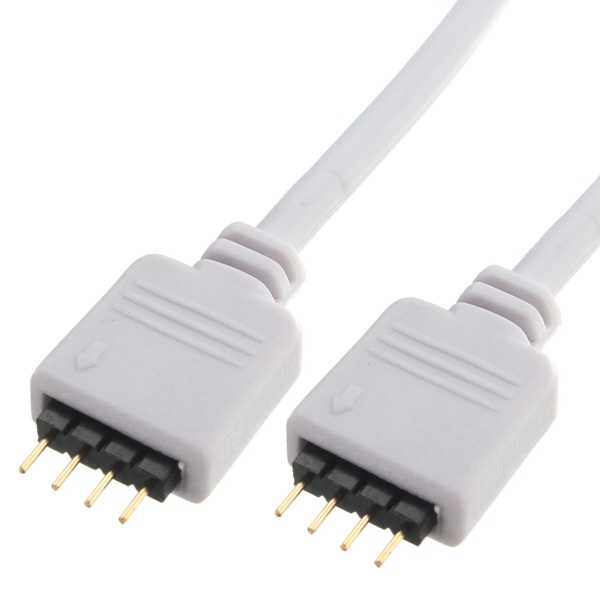 03051235M-4-Pin-Female-Extension-Cable-Connector-LED-Strip-RGB-amp-Male-Plug-1073468