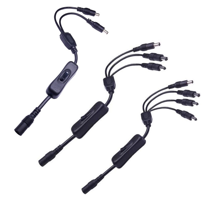 1-Female-to-234-Male-DC-Connector-Cable-Splitter-with-Switch-Button-for-LED-Strip-Light-DC12V-1272879