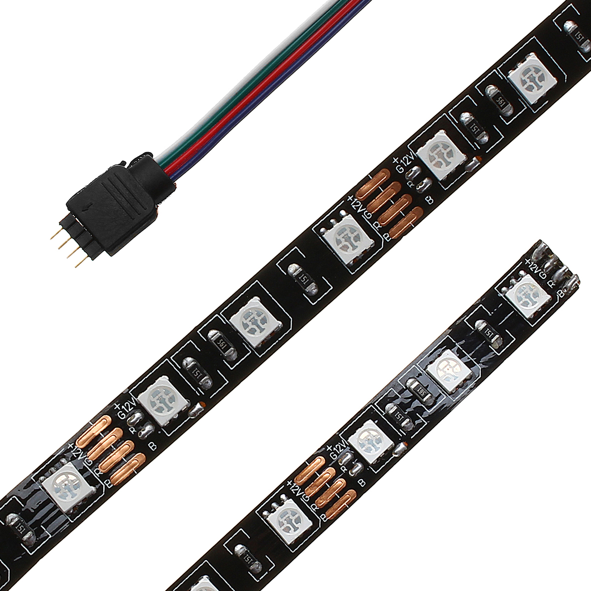 05M-1M-Non-waterproof-15Pin-SATA-Magnetic-RGB-PC-Case-LED-Strip-Light--17Keys-Remote-Control-DC12V-1327212