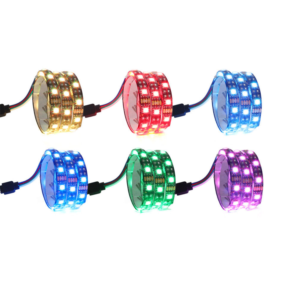 05M-1M-Non-waterproof-15Pin-SATA-Magnetic-RGB-PC-Case-LED-Strip-Light--17Keys-Remote-Control-DC12V-1327212