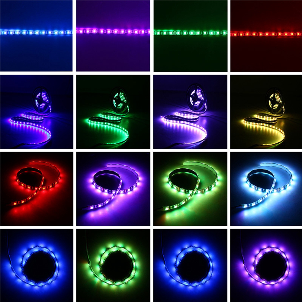 05M-1M-Non-waterproof-15Pin-SATA-Magnetic-RGB-PC-Case-LED-Strip-Light--17Keys-Remote-Control-DC12V-1327212