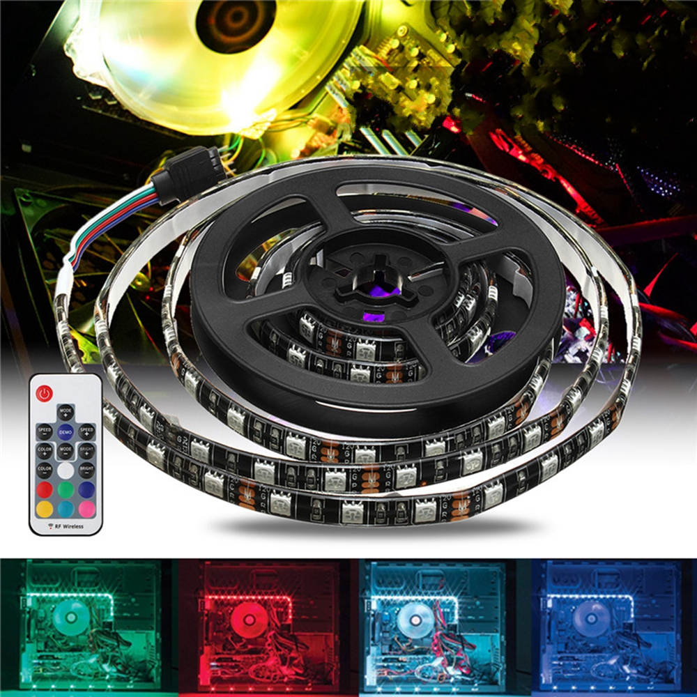 15M-2M-Waterproof-15Pin-SATA-Magnetic-RGB-LED-Strip-Light-17Keys-Remote-Control-for-PC-Case-DC12V-1327331