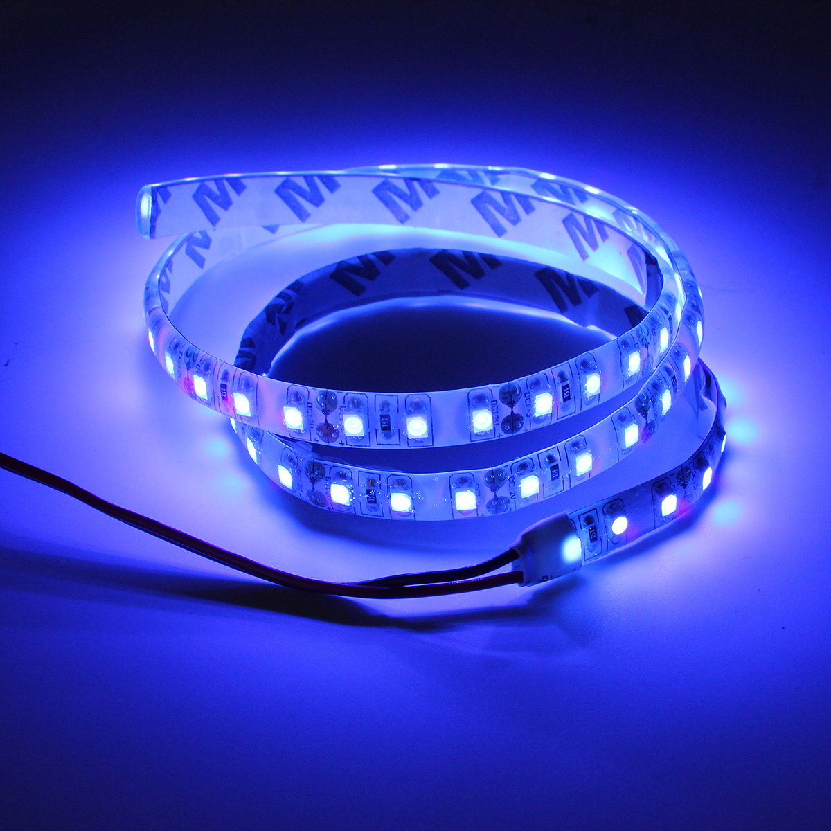 UV-Ultraviolet-Purple-3528-LED-Flexible-Strip-Lamp-White-Light-12V-Waterproof-1083793