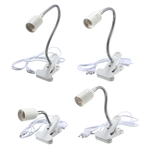 10203040cm-EU-Plug-E27-Flexible-Clip-on-Switch-LED-Light-Lamp-Bulb-Holder-Socket-Converter-1073622