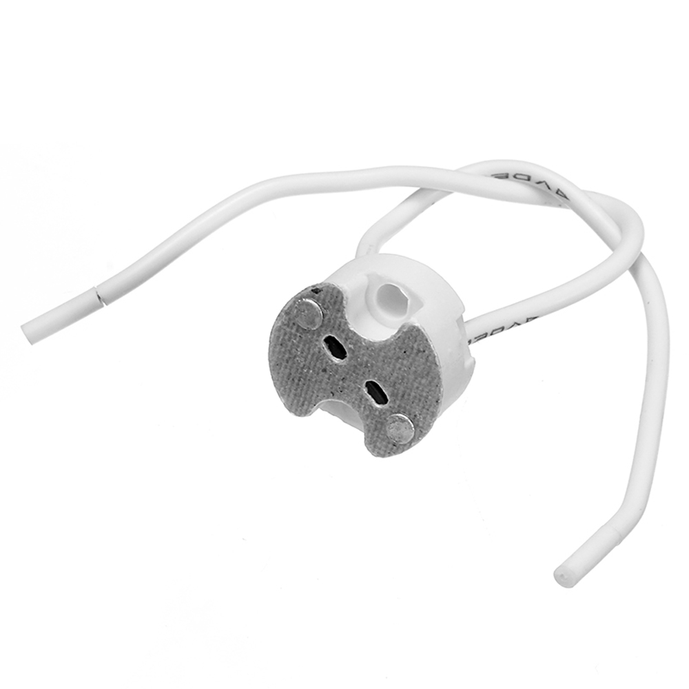10PCS-MR16-G4-Ceramic-Lamp-Holder-Socket-Connector-LED-CFL-Halogen-Adapter-with-Wire-1372927