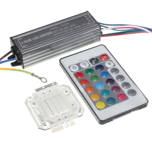 30W-RGB-Chip-Light-Bulb-Waterproof-LED-Driver-Power-Supply-with-Remote-Controller-1051434
