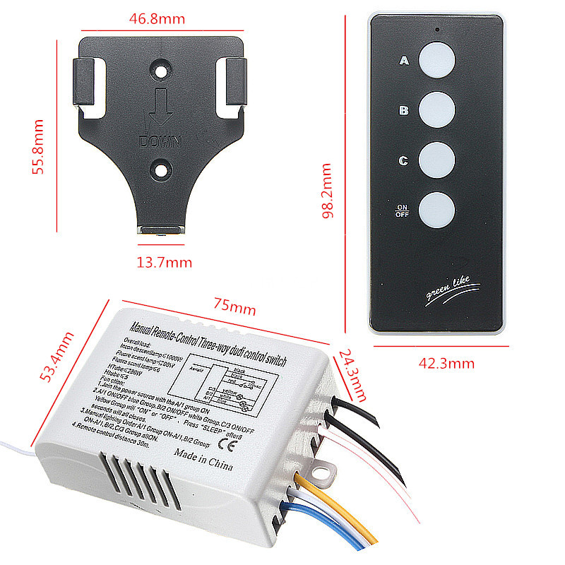 220V-Wireless-ONOFF-3-Way-Lamp-Light-Remote-Control-Switch-Receiver-Transmitter-1080123