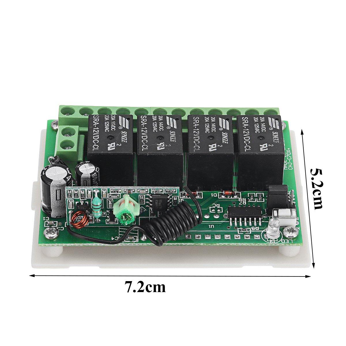 DC12V-4-Transmitter-amp-Receiver-Relay-4CH-433MHz-Wireless-Remote-Control-Light-Switch-1292651