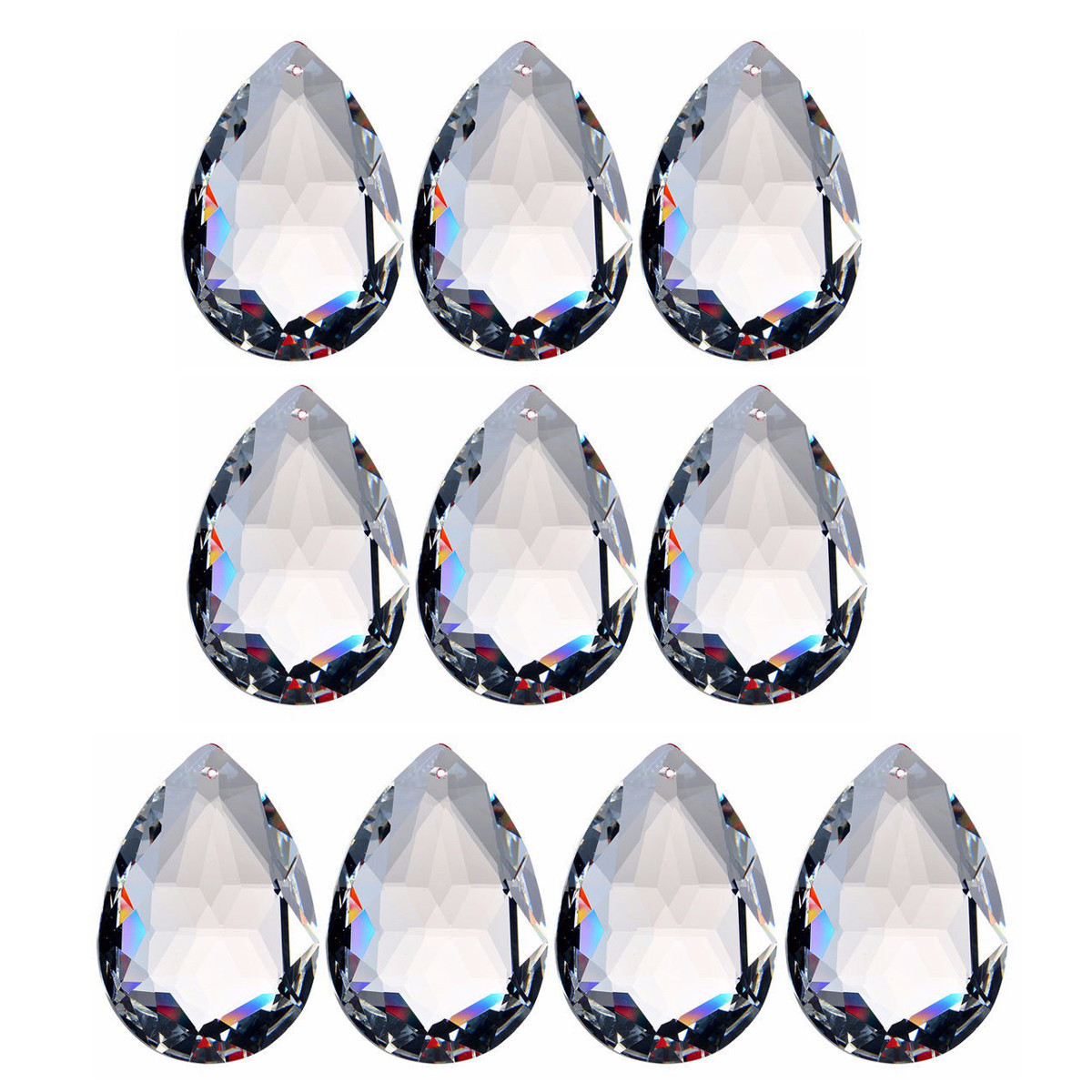 10PCS-Clear-Chandelier-Glass-Crystal-Lighting-Prisms-Hanging-Drops-Pendants-38MM-1105403