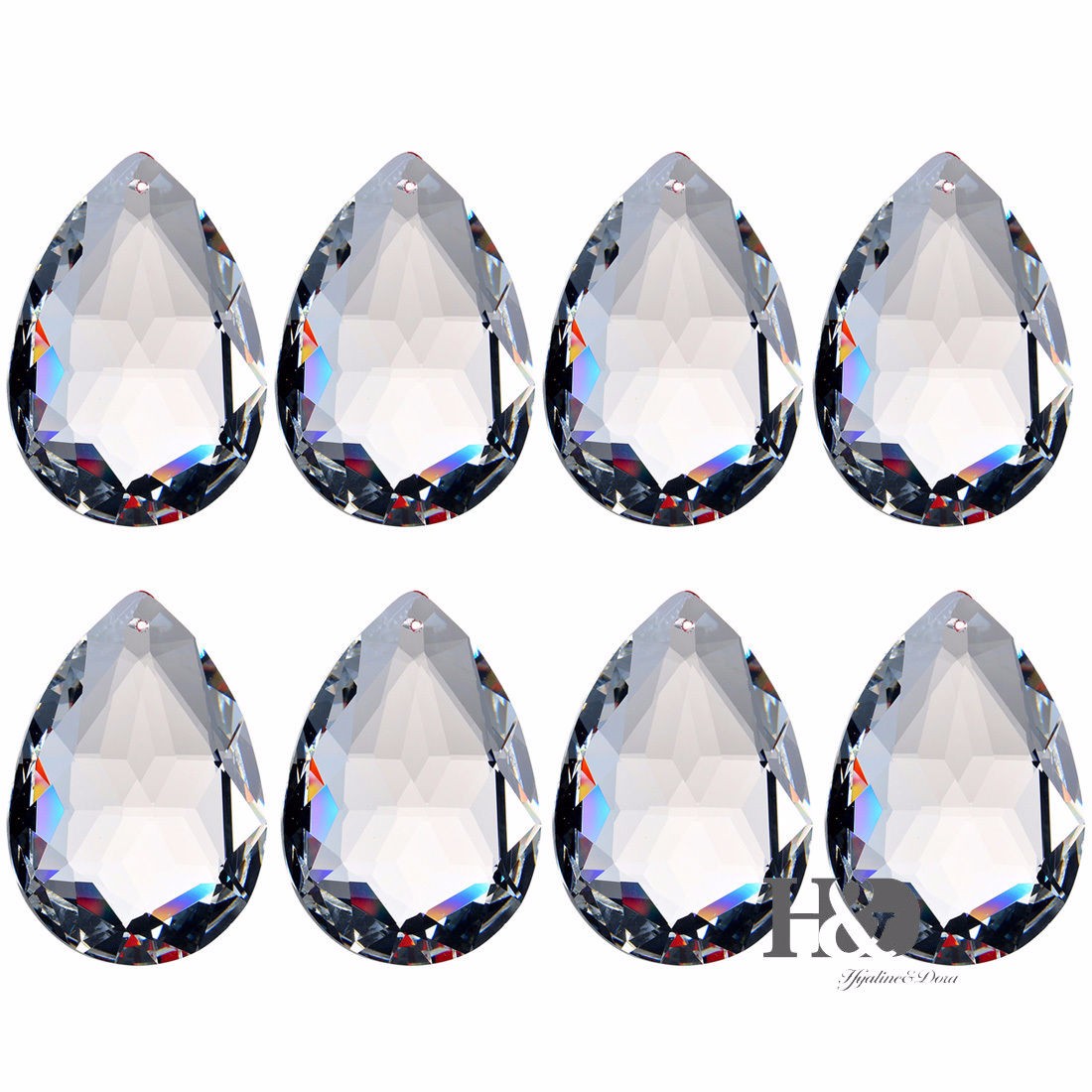 10PCS-Clear-Chandelier-Glass-Crystal-Lighting-Prisms-Hanging-Drops-Pendants-38MM-1105403